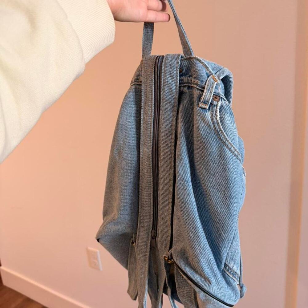 Levi's Light Blue Denim Crossbody Backpack - Picture 8 of 8